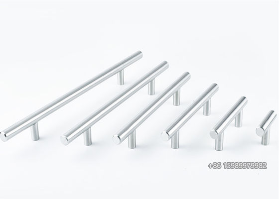 Punhos de aço inoxidável lustrados da barra para armários de cozinha 64mm SUS380